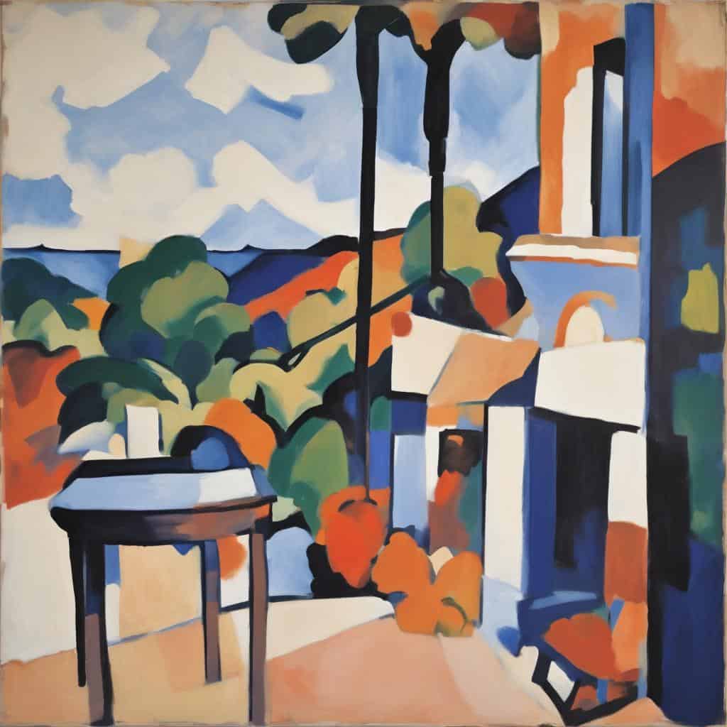 Αφαίρεση ως τεχνική ελευθερίας, αφηρημένος πίνακας με πολύχρωμα στοιχεία, σύγχρονη τέχνη, εμπνευσμένο έργο, καλλιτεχνική ελευθερία.